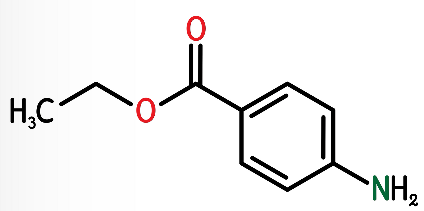 Benzocaine, Powder, Ultra Fine, Reagent, 100 grams (Lab Use Only)