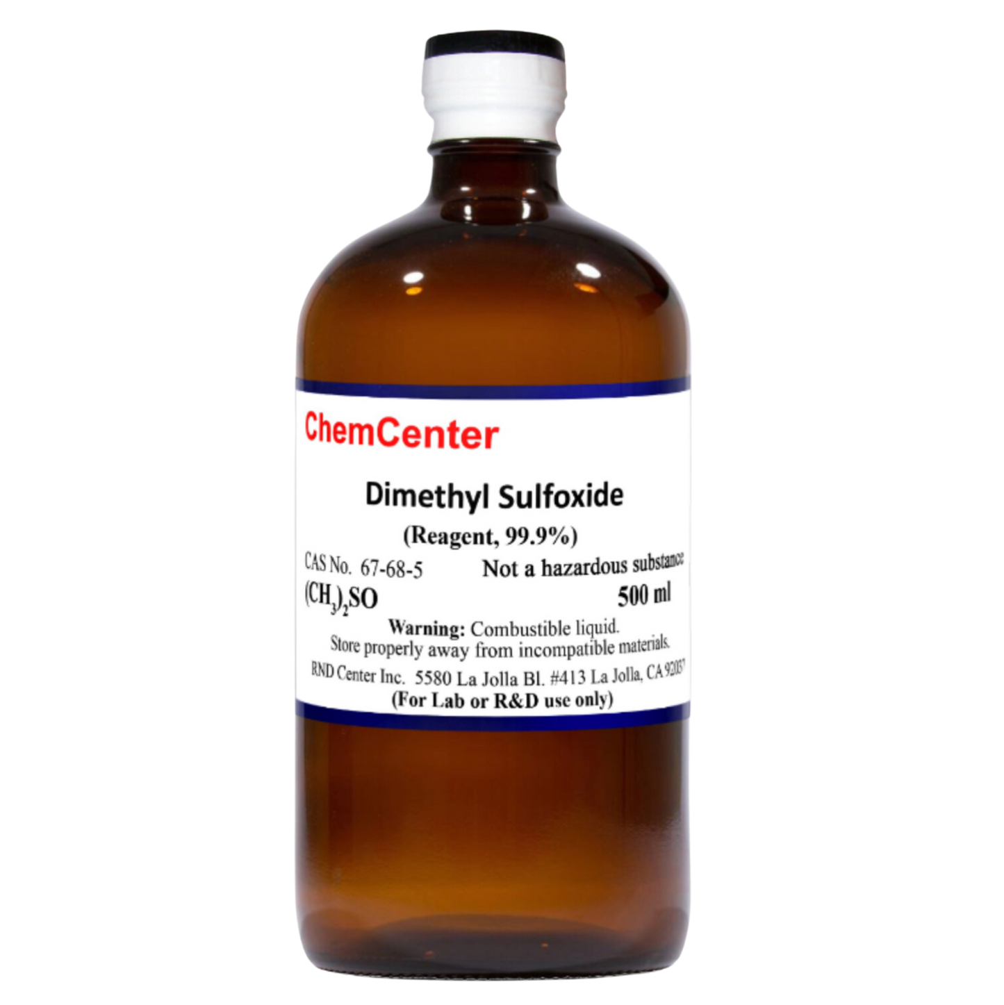 Dimethylsulfoxide (DMSO), Reagent, 99.9+%, 500 ml