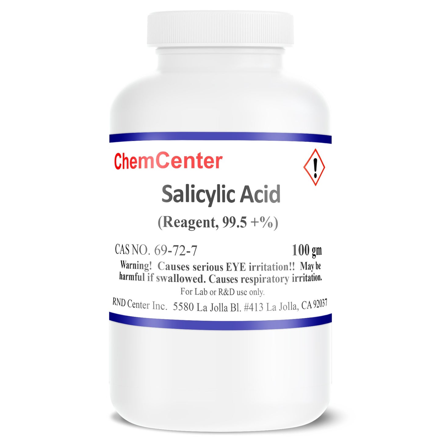 Salicylic Acid, High Purity Reagent , 100 grams