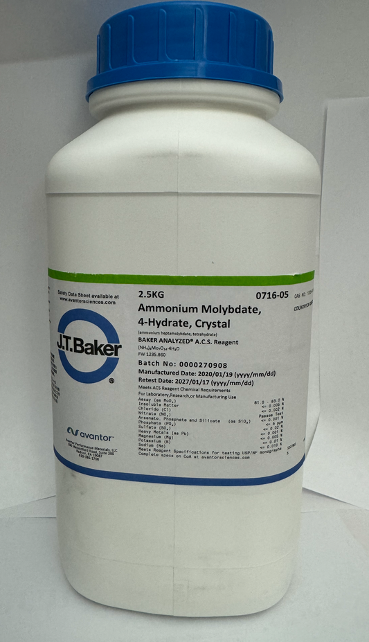 Ammonium Molybdate, Reagent ACS, 2.5 kg