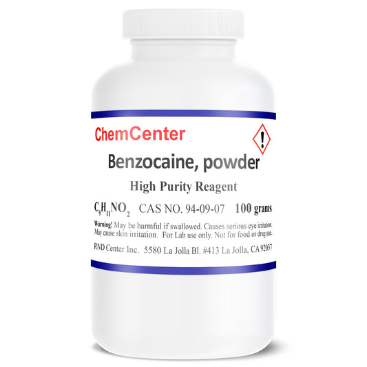 Benzocaine, Powder, Ultra Fine, Reagent, 100 grams