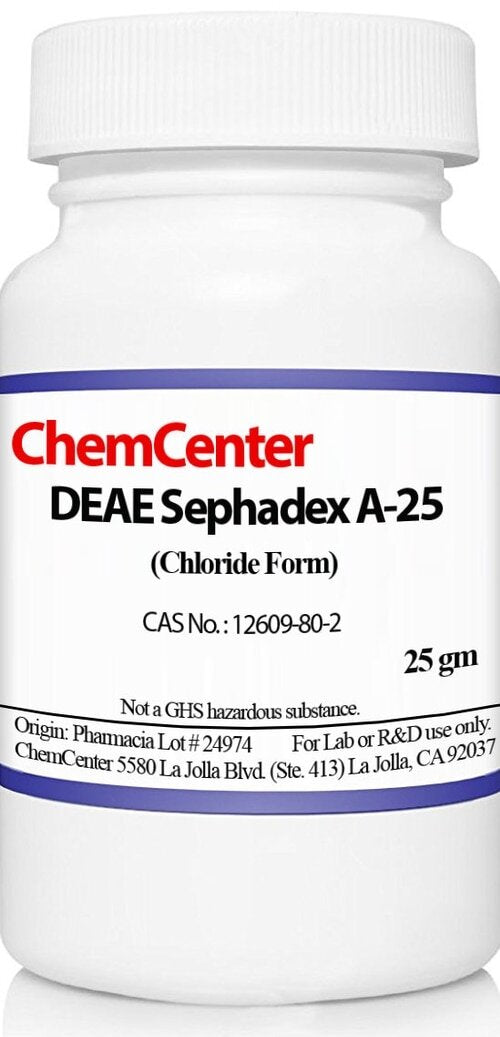 DEAE–Sephadex, A-25 Chloride Form, 25 grams