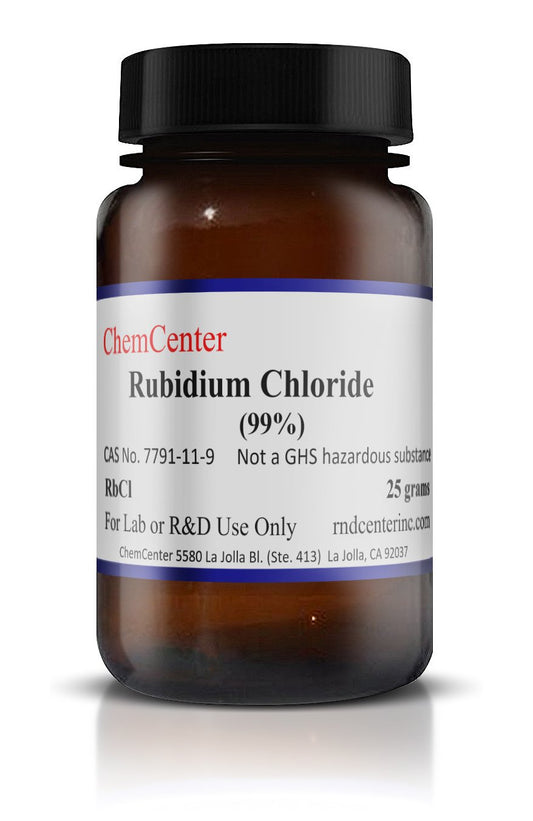 Rubidium Chloride, 99% min., 10 grams