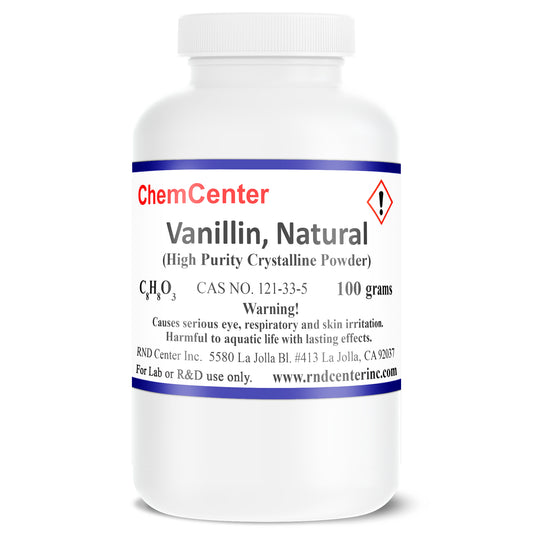 Vanillin, Natural, 99% min. , 100 grams