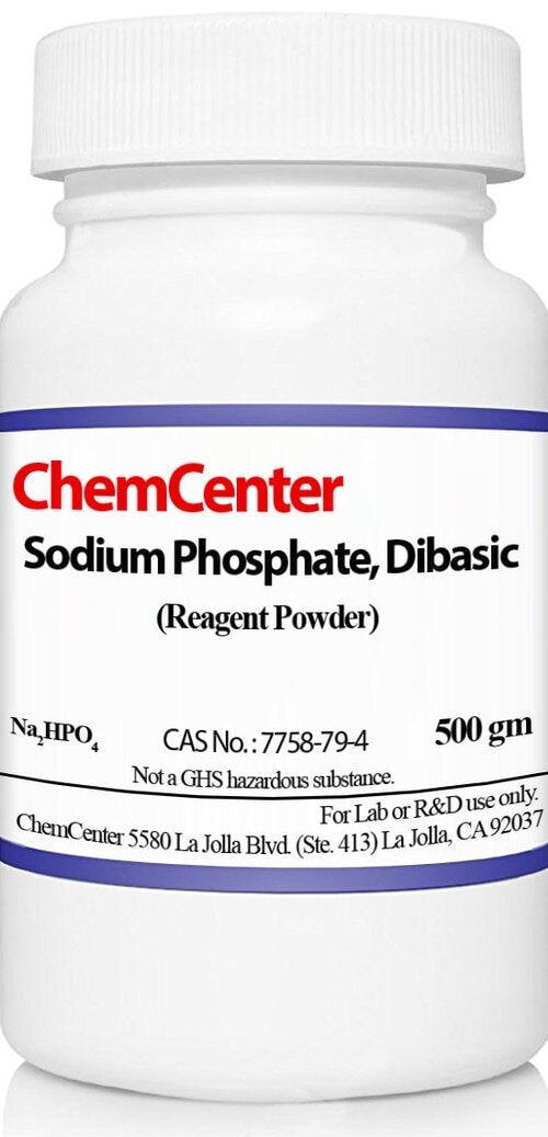 Sodium Phosphate, Dibasic, 99% min., 500 grams